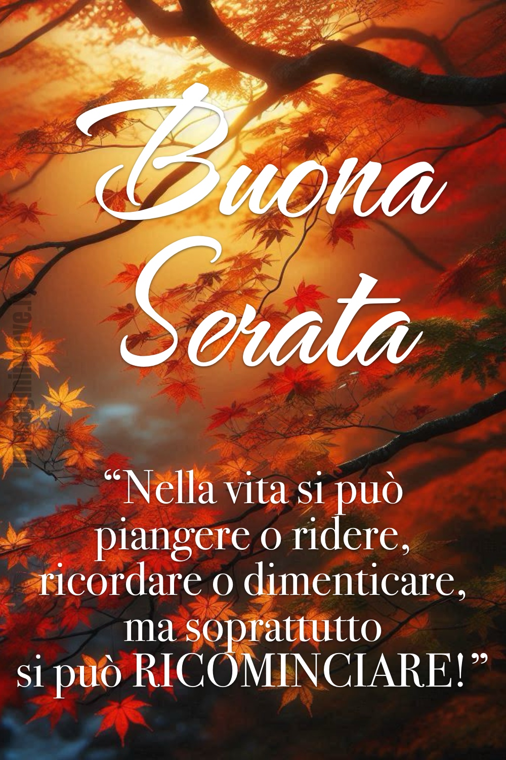 buona serata d'autunno